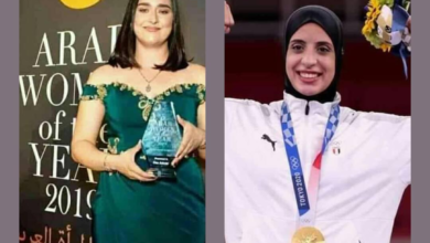 انس جابر وفريال اشرف