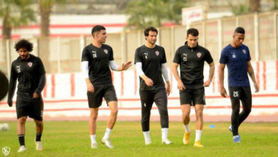 استعدادت الزمالك لمباراة القمة