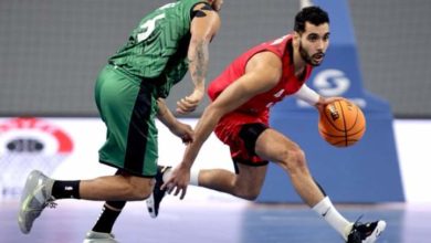 رجال سلة الاهلي امام الاتحاد السكندري