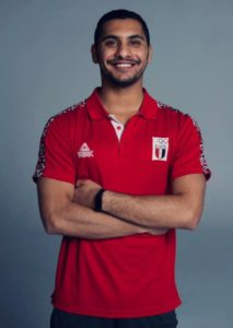 مهاب مهيمن لاعب منتخب مصر للغطس
