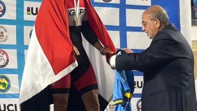 عبد الله عففي لاعب المنتخب الوطني للدراجات