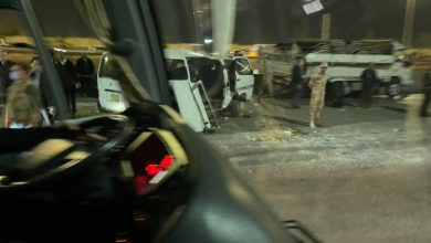 حادث مروري على الدائري يؤخر وصول فريق نادي بيراميدز