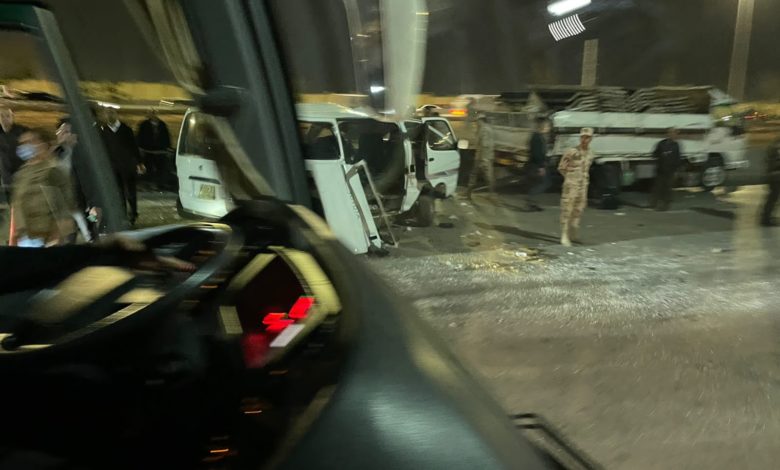 حادث مروري على الدائري يؤخر وصول فريق نادي بيراميدز