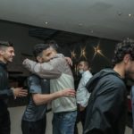 بدر بانون يؤازر لاعبي الأهلي قبل التوجه لملعب مباراة الرجاء