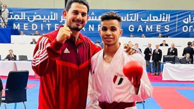 احمد لطفي لاعب منتخب الكاراتيه