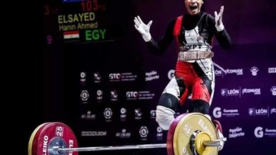 حنين أحمد لاعبة منتخب شباب رفع الأثقال