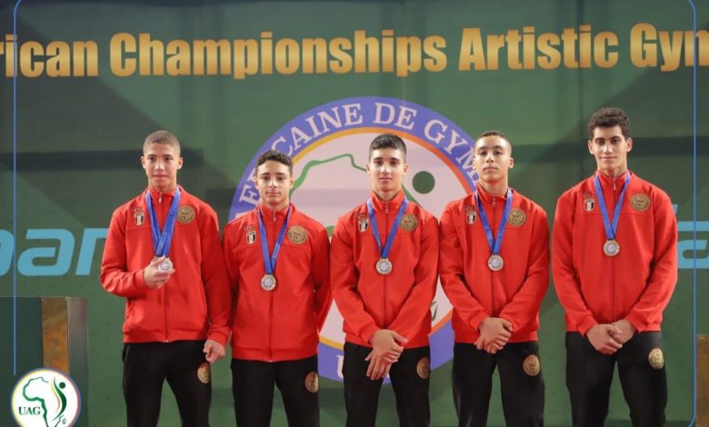 منتخب مصر للجمباز الفني ذهبية