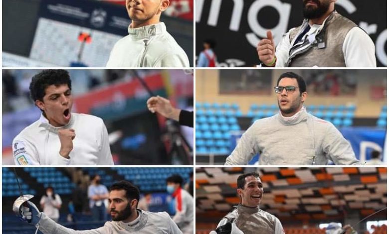 المنتخب المصري بطولة العالم للسلاح