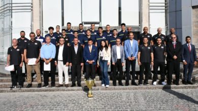 تكريم منتخب شباب الطائرة