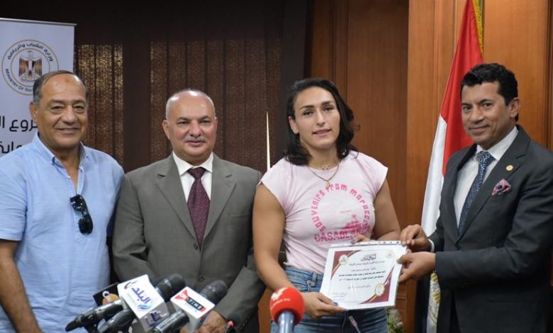 سمر حمزة لاعبة منتخب مصر للمصارعة