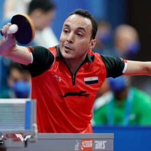 محمد البيلي نجم المنتخب الوطني لتنس الطاولة