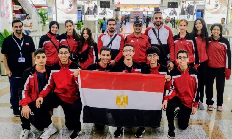 بعثة منتخب مصر لناشئي الريشة الطائرة