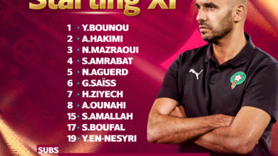 تشكيل المغرب أمام إسبانيا
