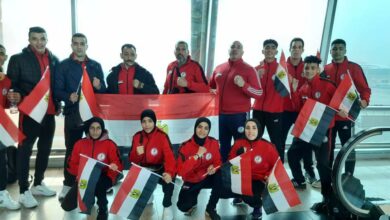 بعثة منتخب مصر للمواي تاي المشاركة بالبطولة العربية