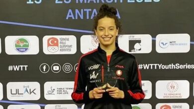 هنا جودة لاعبة منتخب مصر لتنس الطاولة