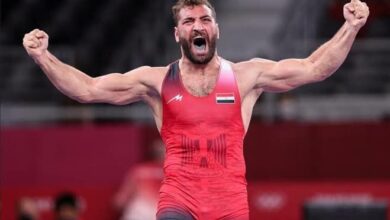 محمد مصطفى لاعب منتخب مصر للمصارعة
