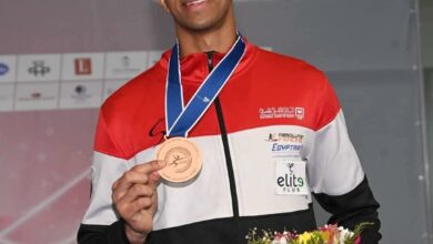 أحمد هشام لاعب منتخب السلاح