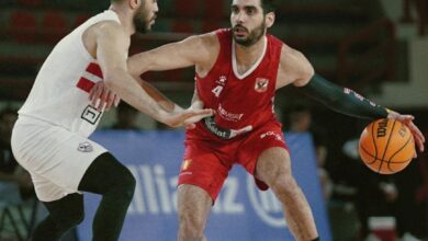 قمة الأهلي والزمالك بدوري سوبر السلة