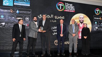 عمرو الجندى افضل لاعب جماعى 2022