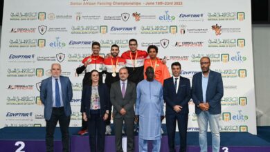 لاعبو منتخب مصر للسلاح