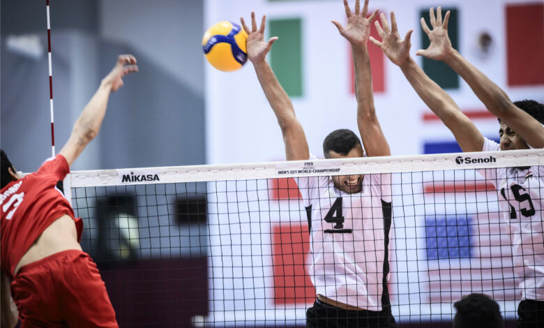 منتخب مصر لشباب الكرة الطائرة أمام المكسيك