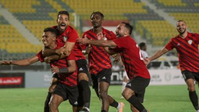 لقطة من مباراة طلائع الجيش والبنك الأهلي بالدوري المصري الممتاز