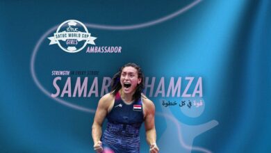 سمر حمزة لاعبة منتخب مصر للمصارعة