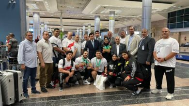 وزير الرياضة يستقبل بعثة منتخب مصر لرفع الأثقال