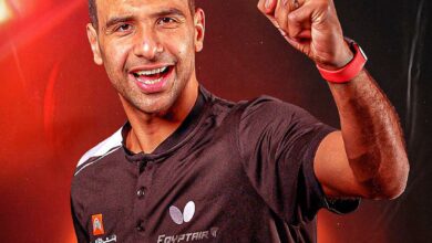 عمر عصر لاعب منتخب مصر للتنس الطاولة