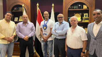 تكريم كرم جابر في اللجنة الأولمبية المصرية