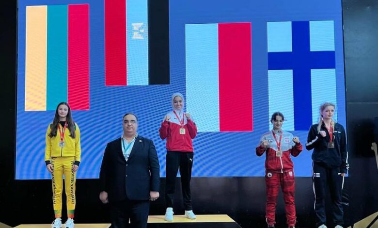 سما ابراهيم لاعبة منتخب مصر للمواي تاي