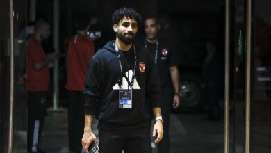 مروان عطية لاعب فريق كرة القدم بالنادي الأهلي