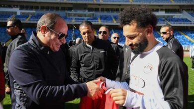محمد صلاح والرئيس السيسي