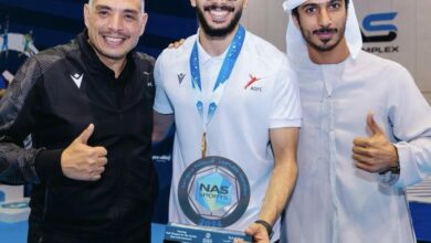 عبد الرحمن حافور لاعب منتخب مصر وصاحب ذهبية سلاح الشيش بدورة "ند الشبا"