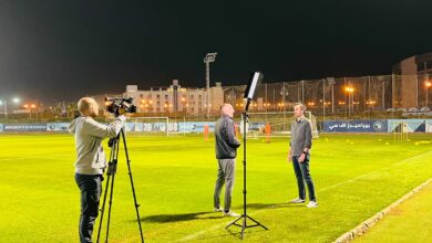 التليفزيون الكرواتي فى تدريب بيراميدز