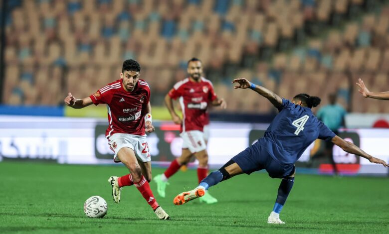 لقطة من مباراة الاهلي وانبي