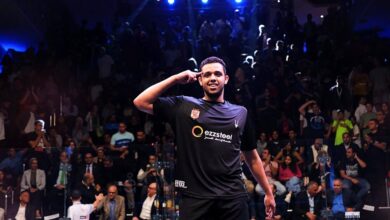 مصطفى عسل لاعب منتخب مصر ونجم النادي الأهلي للإسكواش