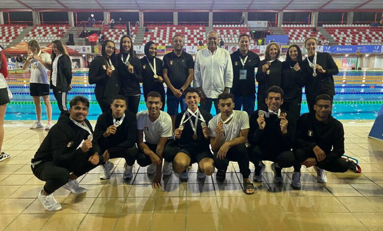 منتخب السباحة بالزعانف المشارك ببطولة العالم للجامعات
