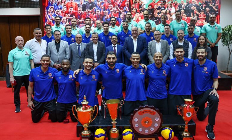 رجال طائرة الاهلي