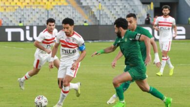 من مباراة الزمالك والاتحاد السكندري