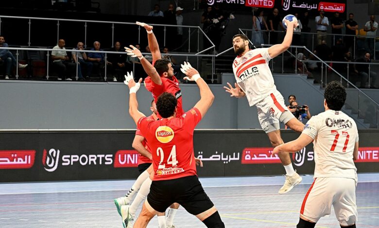 قمة الاهلي والزمالك بدوري محترفي اليد
