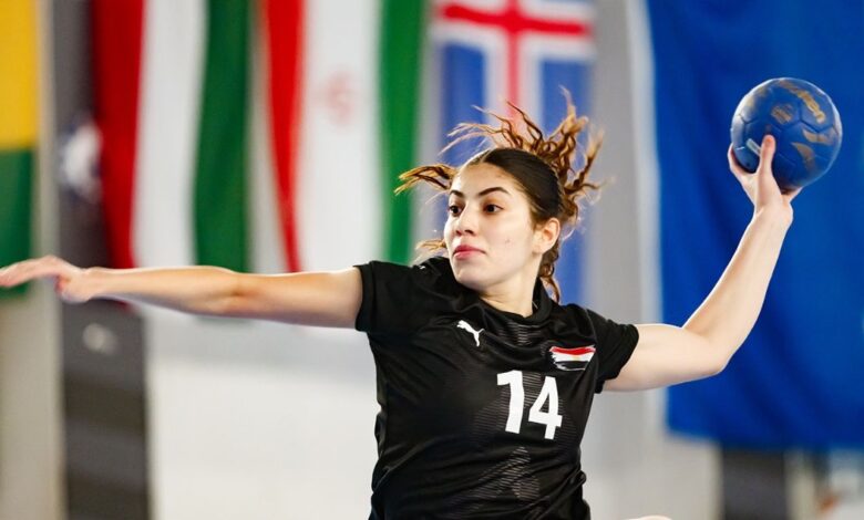 لاعبة منتخب مصر لشابات كرة اليد
