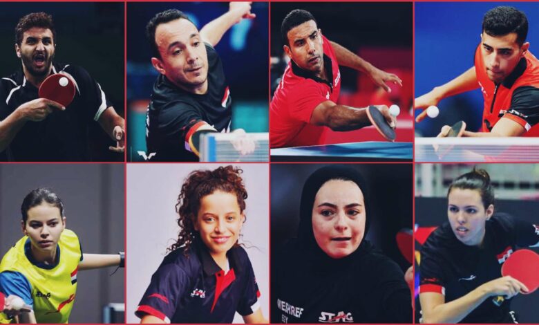 منتخب مصر لتنس الطاولة المشارك بأولمبياد باريس