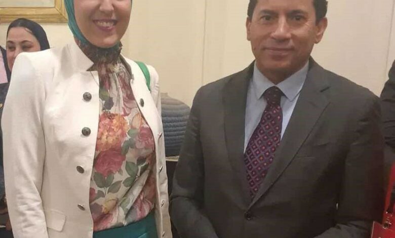 اشرف صبحي وجيانا فاروق