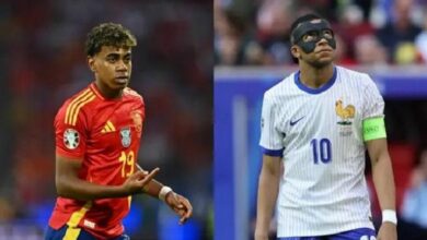 مباراة فرنسا واسبانيا بنصف نهائي يورو 2024
