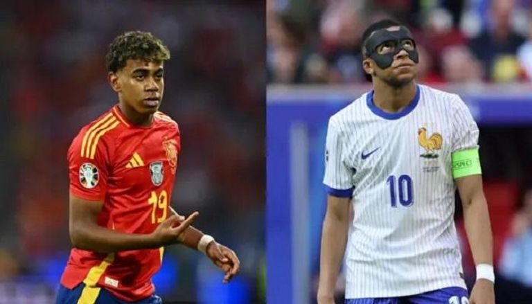 مباراة فرنسا واسبانيا بنصف نهائي يورو 2024
