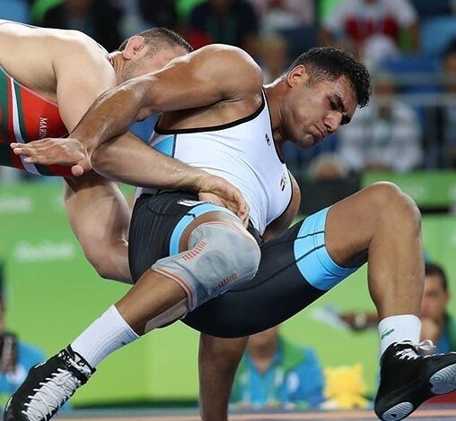 ضياء الدين جودة لاعب منتخب مصر للمصارعة الحرة