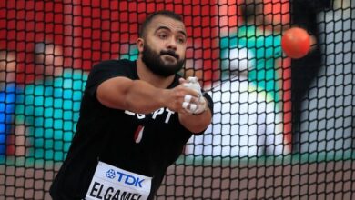 مصطفى الجمل لاعب منتخب مصر لألعاب القوى