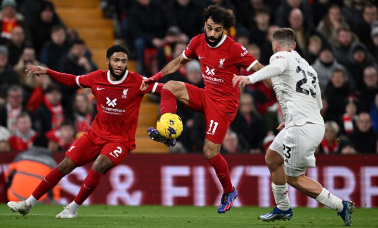 مواجهة ليفربول أمام مانشستر يونايتد
