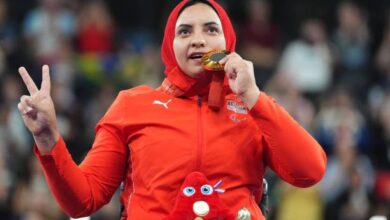 رحاب رضوان لاعبة منتخب مصر لرفع الاثقال البارالمبي